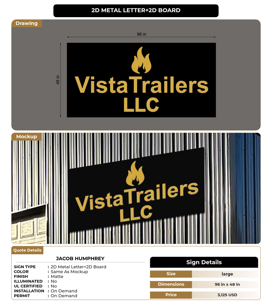 CUSTOM MOCKUP SIGN FOR Jacob Humphrey