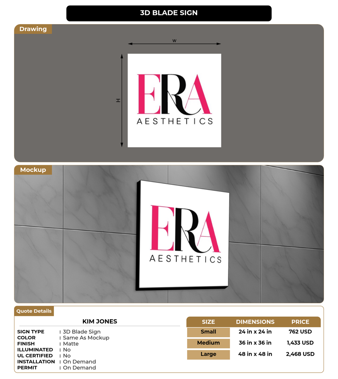CUSTOM MOCKUP SIGN FOR Kim Jones