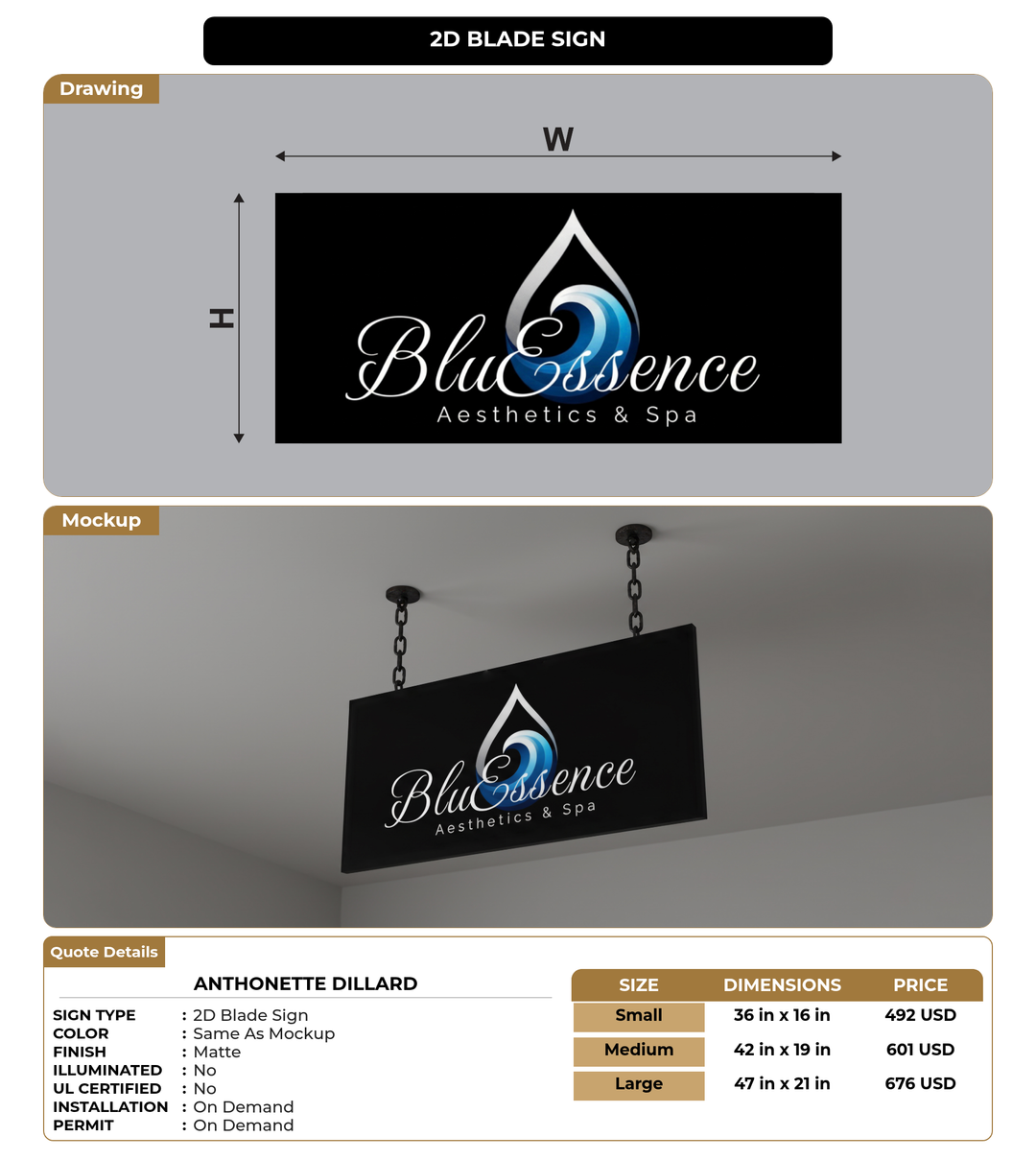 CUSTOM MOCKUP SIGN FOR Anthonette Dillard