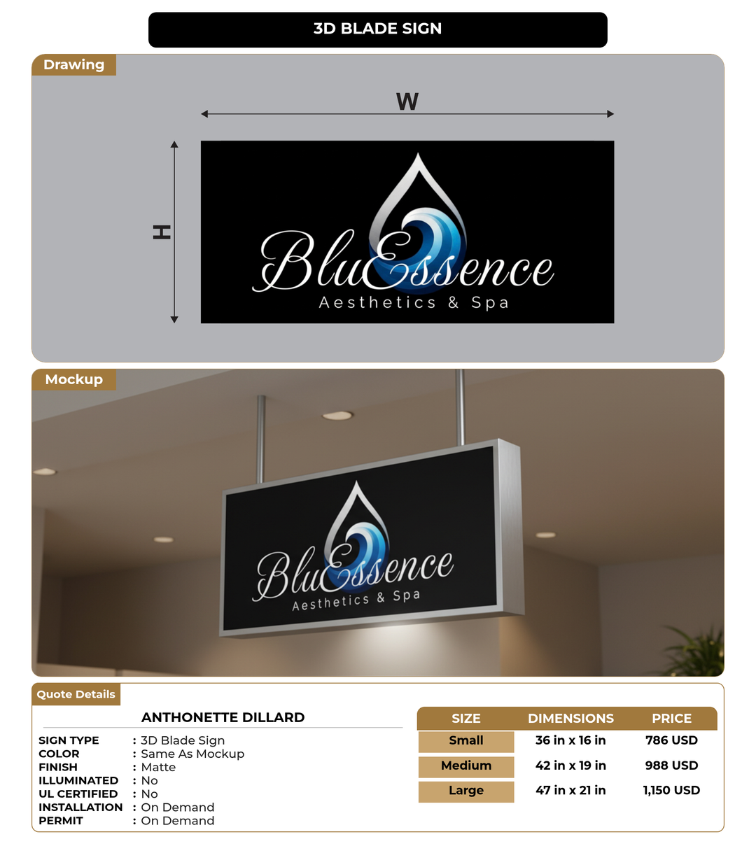 CUSTOM MOCKUP SIGN FOR Anthonette Dillard