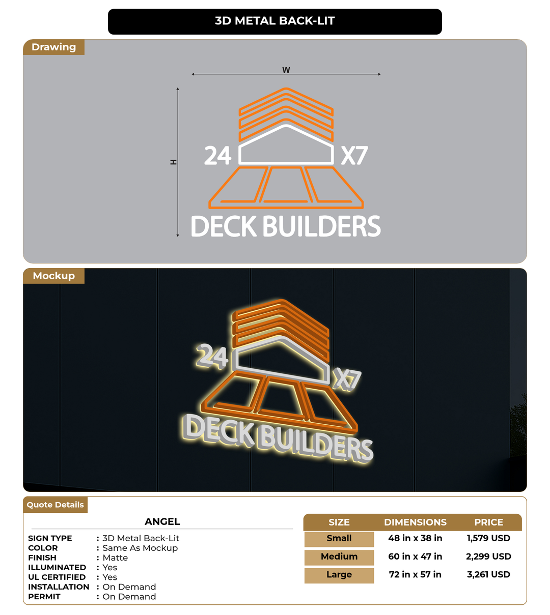 CUSTOM MOCKUP SIGN FOR Angel