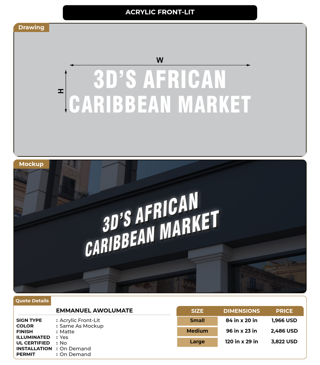 CUSTOM MOCKUP SIGN FOR EMMANUEL AWOLUMATE