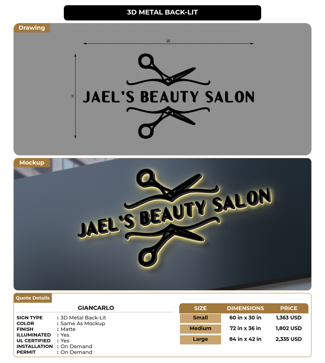 CUSTOM MOCKUP SIGN FOR Giancarlo