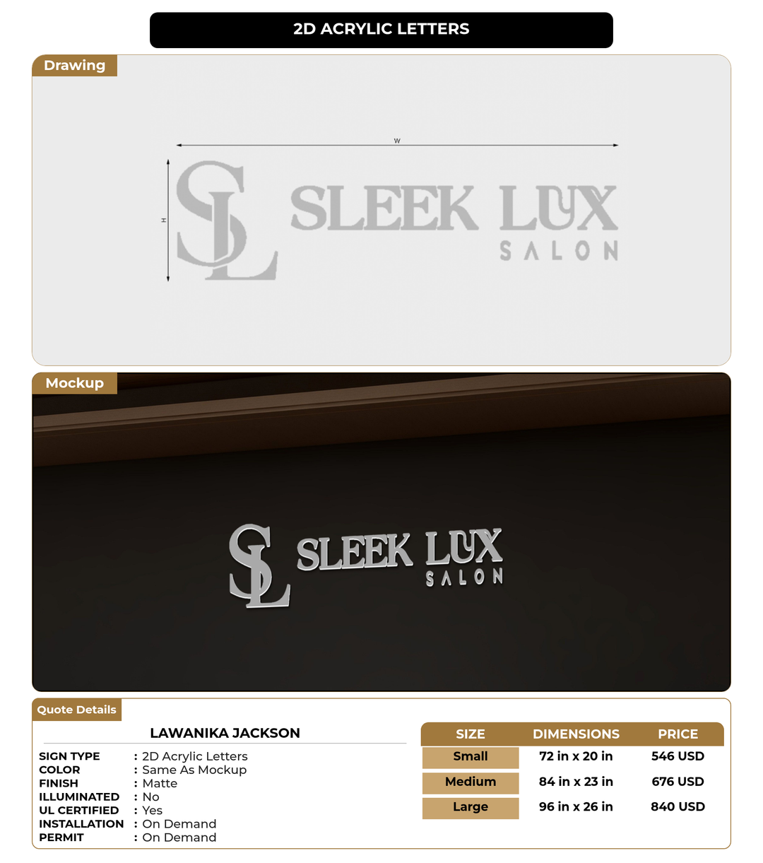 CUSTOM MOCKUP SIGN FOR Lawanika  Jackson
