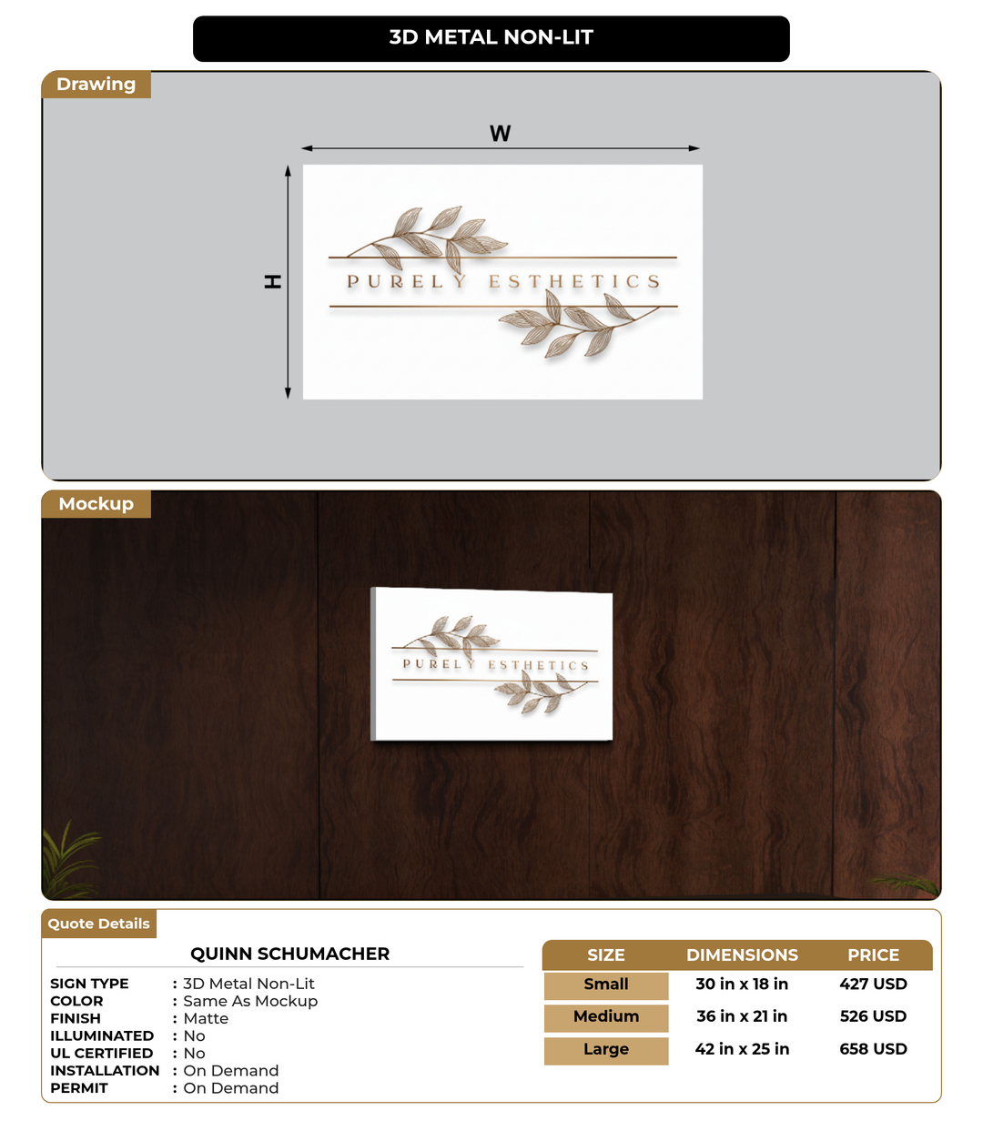 CUSTOM MOCKUP SIGN FOR Quinn Schumacher