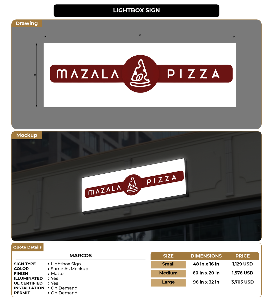 CUSTOM MOCKUP SIGN FOR Marcos
