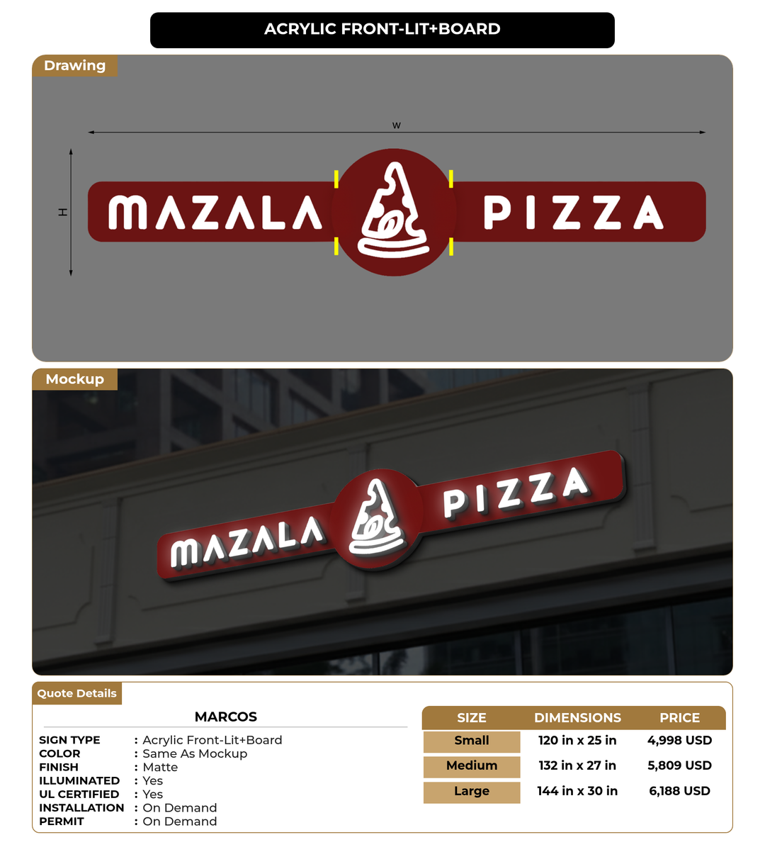 CUSTOM MOCKUP SIGN FOR Marcos