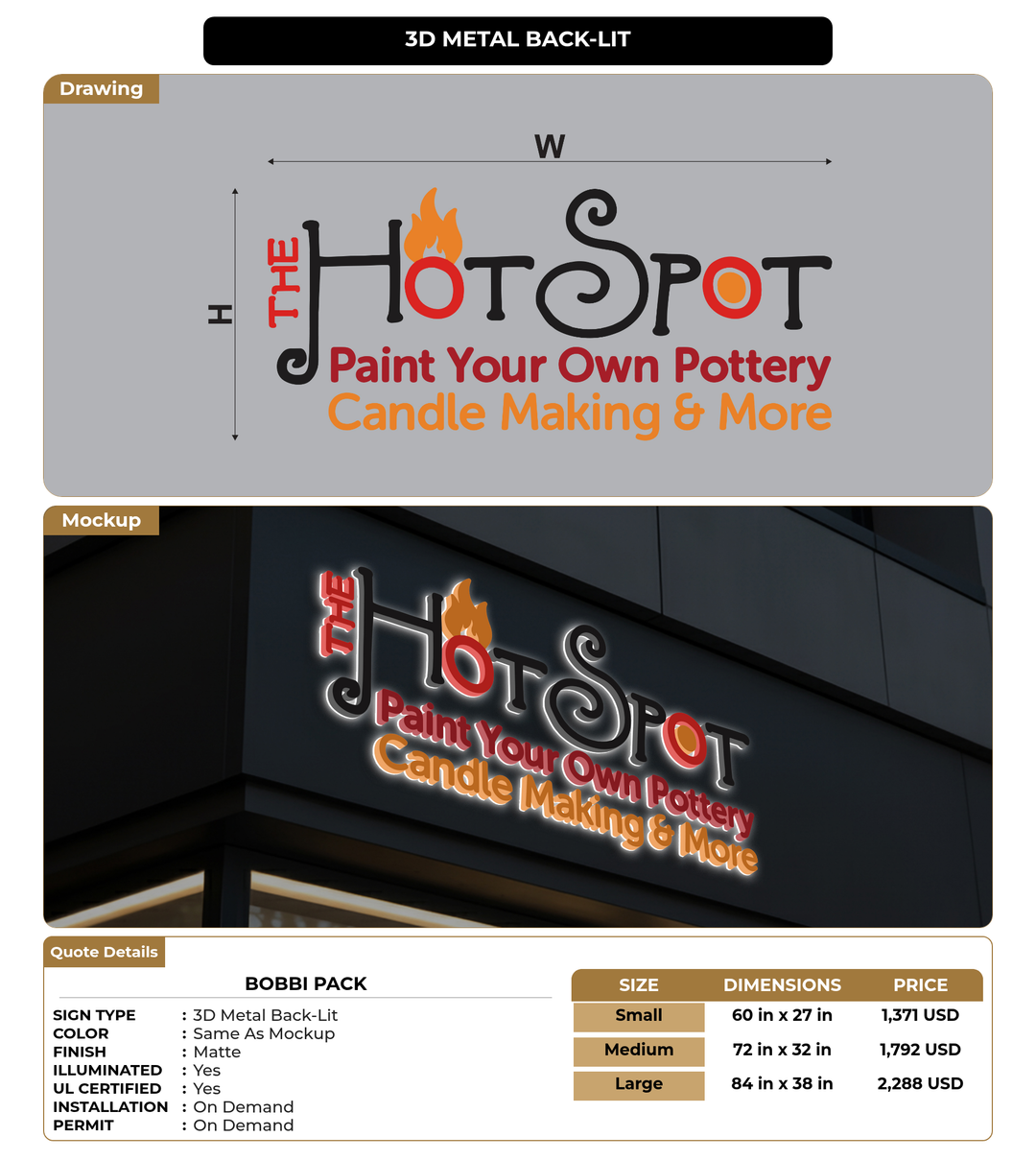 CUSTOM MOCKUP SIGN FOR Bobbi Pack