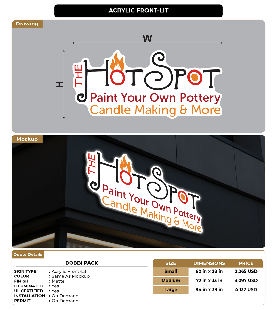 CUSTOM MOCKUP SIGN FOR Bobbi Pack