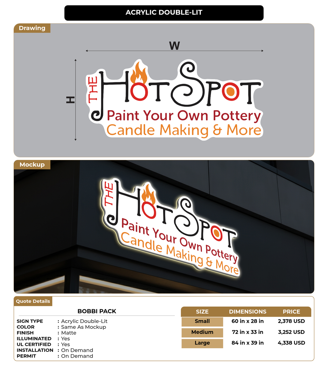 CUSTOM MOCKUP SIGN FOR Bobbi Pack