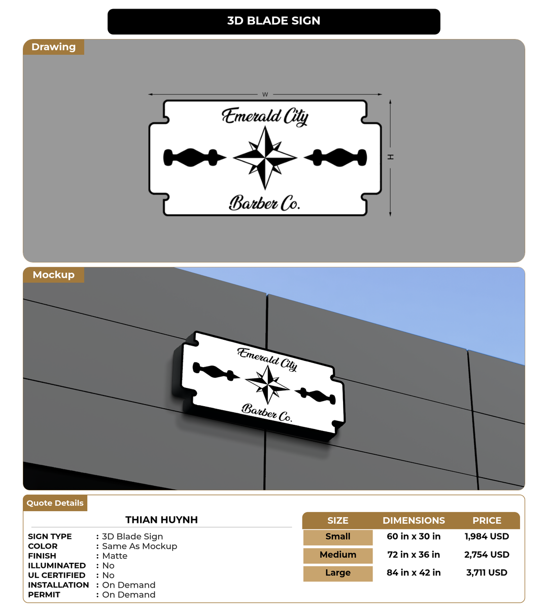 CUSTOM MOCKUP SIGN FOR thian huynh