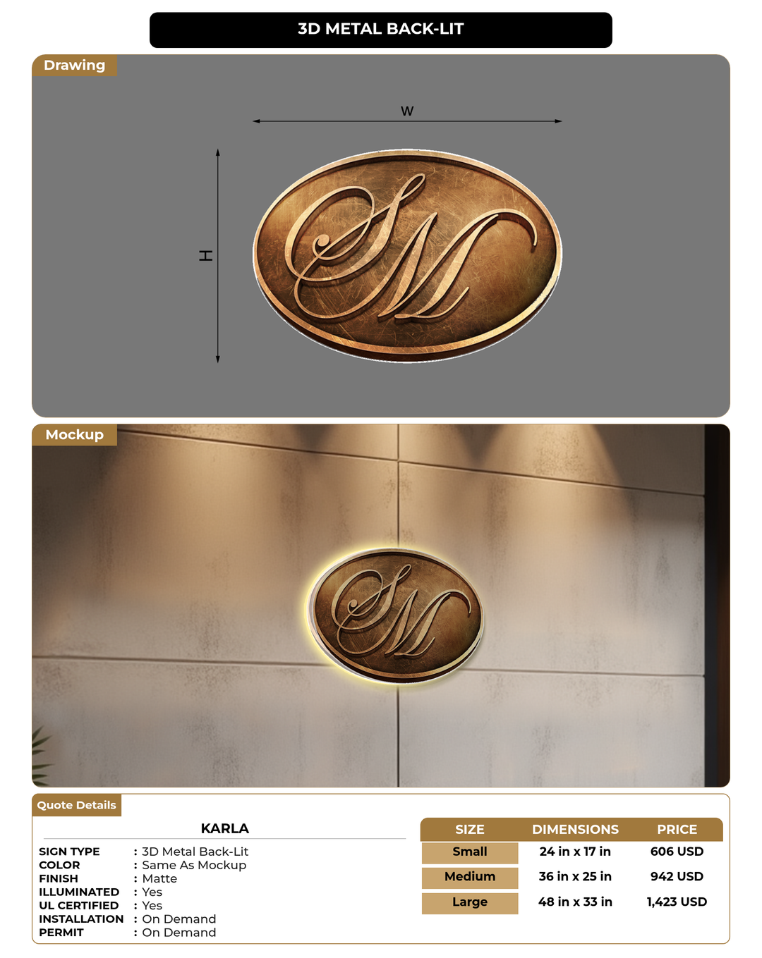 CUSTOM MOCKUP SIGN FOR Karla