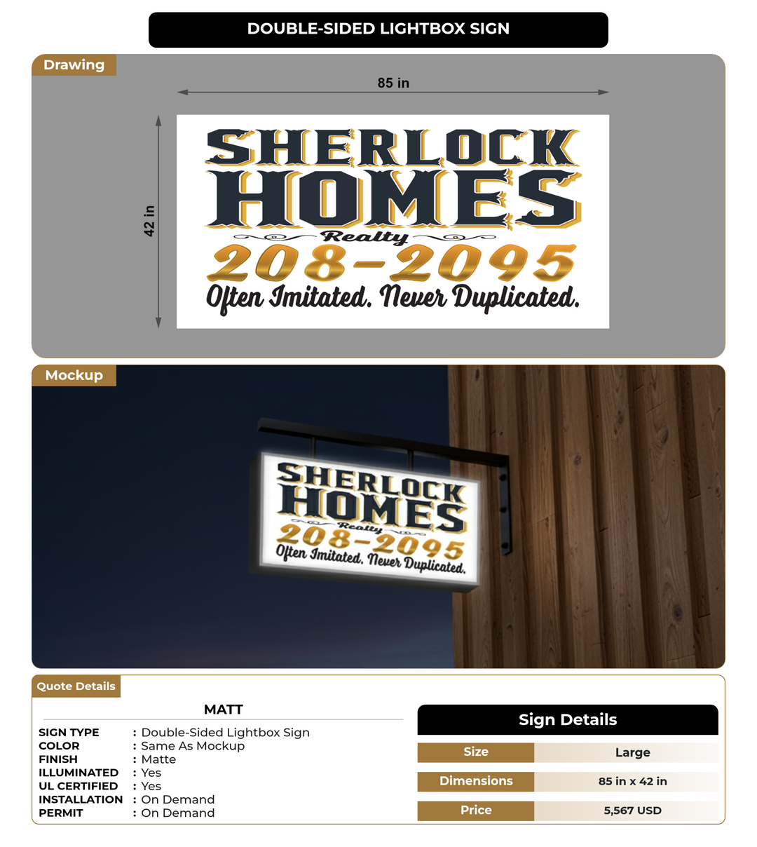CUSTOM MOCKUP SIGN FOR Matt