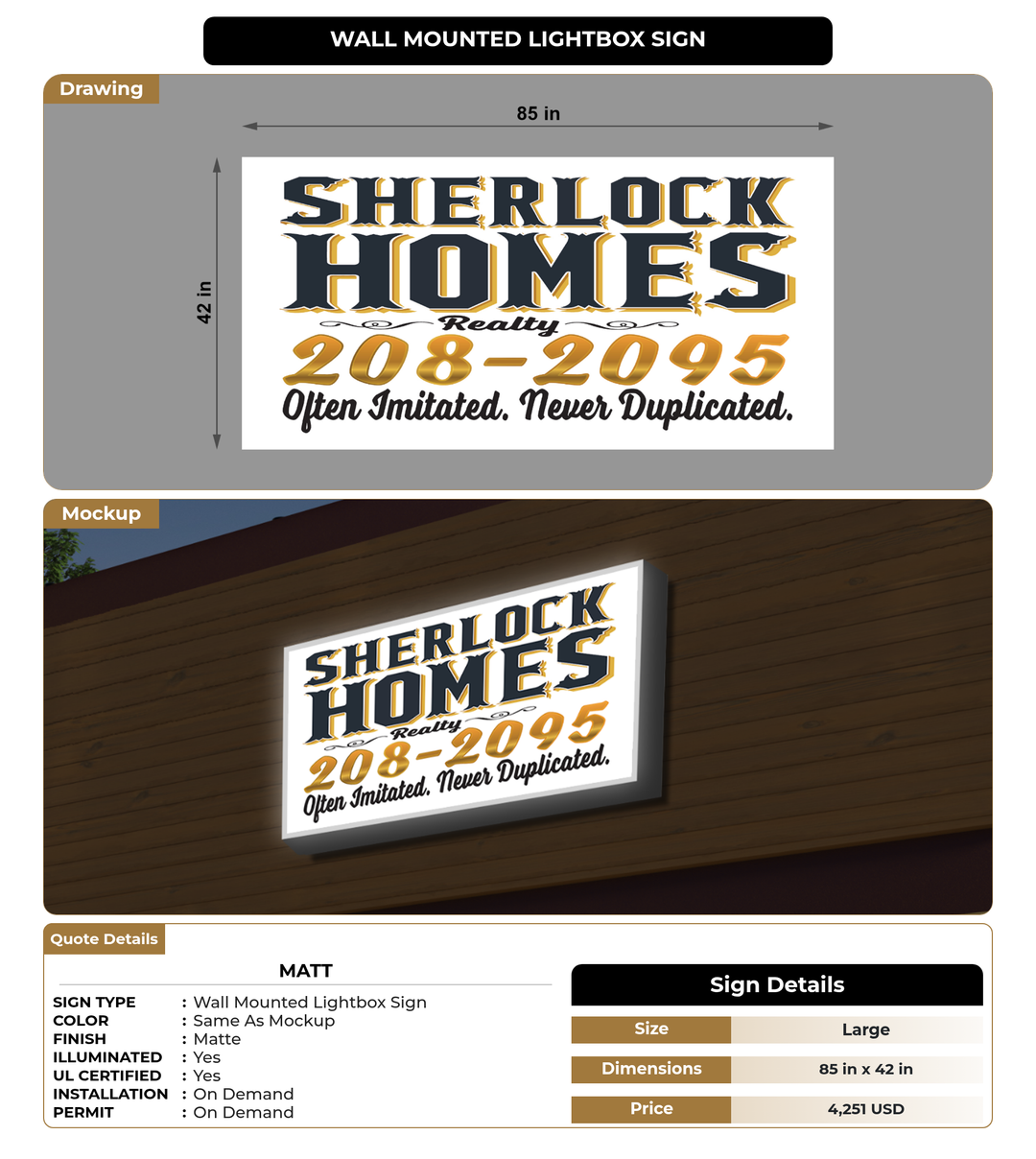 CUSTOM MOCKUP SIGN FOR Matt