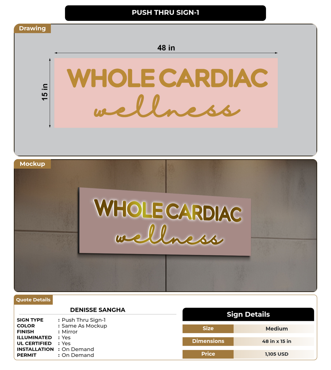 CUSTOM MOCKUP SIGN FOR Denisse Sangha
