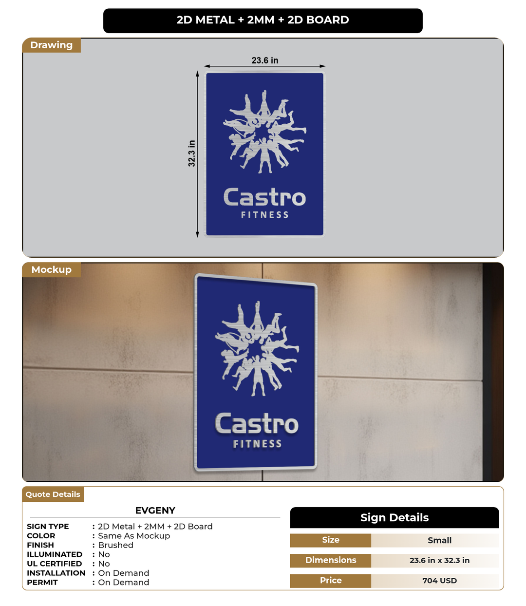CUSTOM MOCKUP SIGN FOR Evgeny