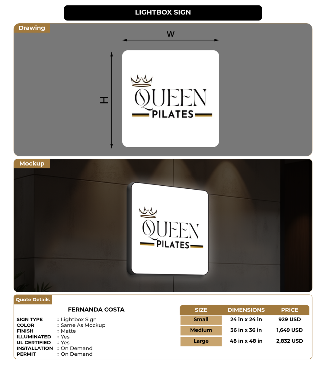 CUSTOM MOCKUP SIGN FOR Fernanda Costa