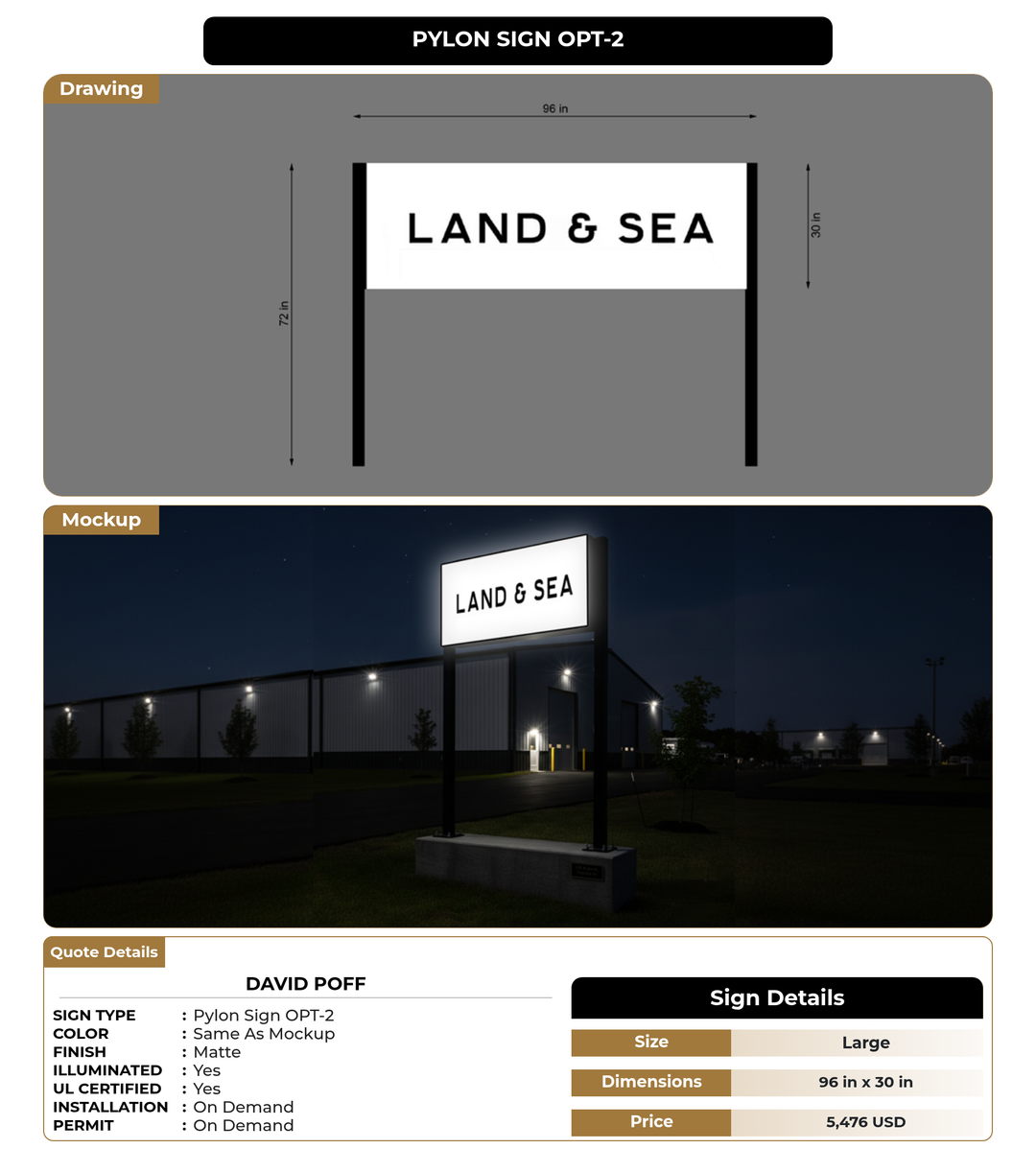 CUSTOM MOCKUP SIGN FOR David Poff
