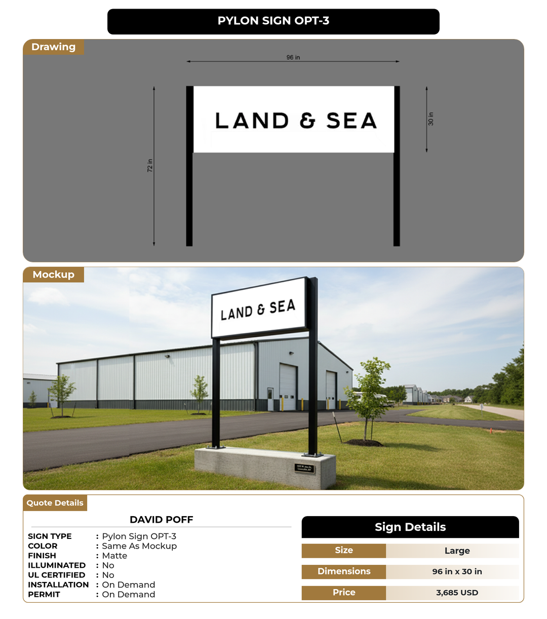 CUSTOM MOCKUP SIGN FOR David Poff