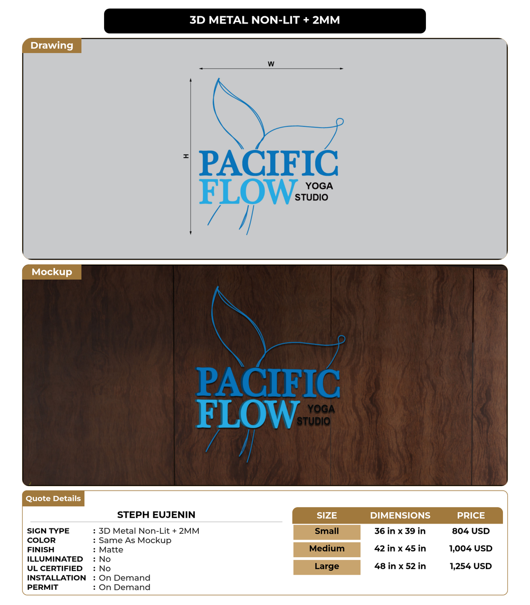 CUSTOM MOCKUP SIGN FOR Steph Eujenin