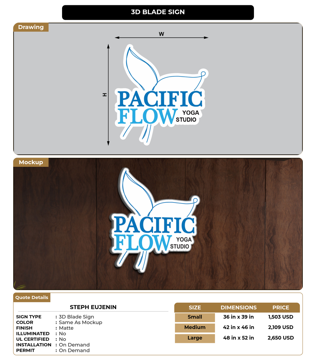 CUSTOM MOCKUP SIGN FOR Steph Eujenin