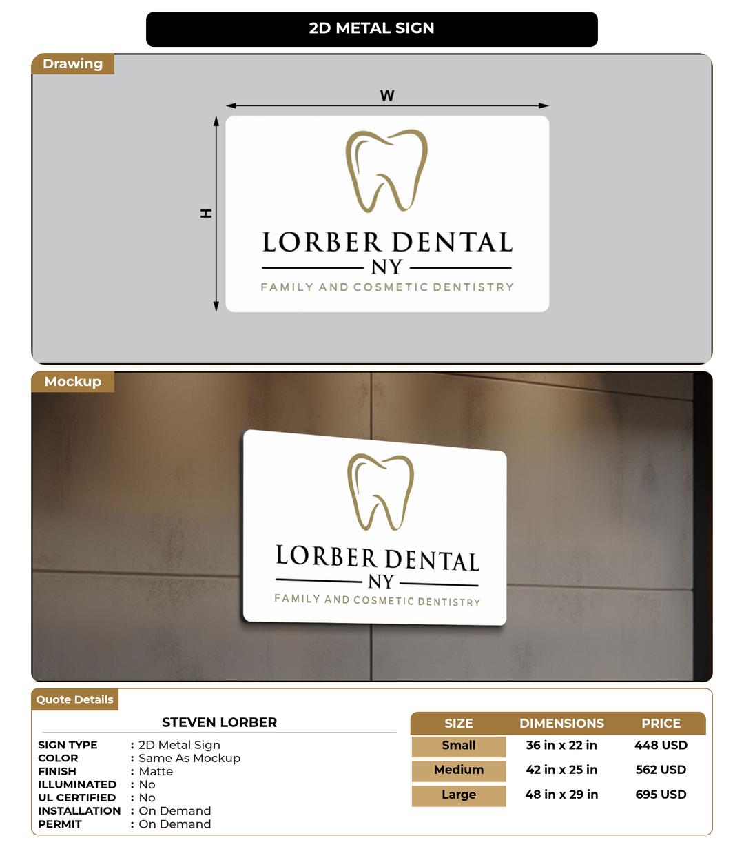 CUSTOM MOCKUP SIGN FOR Steven Lorber