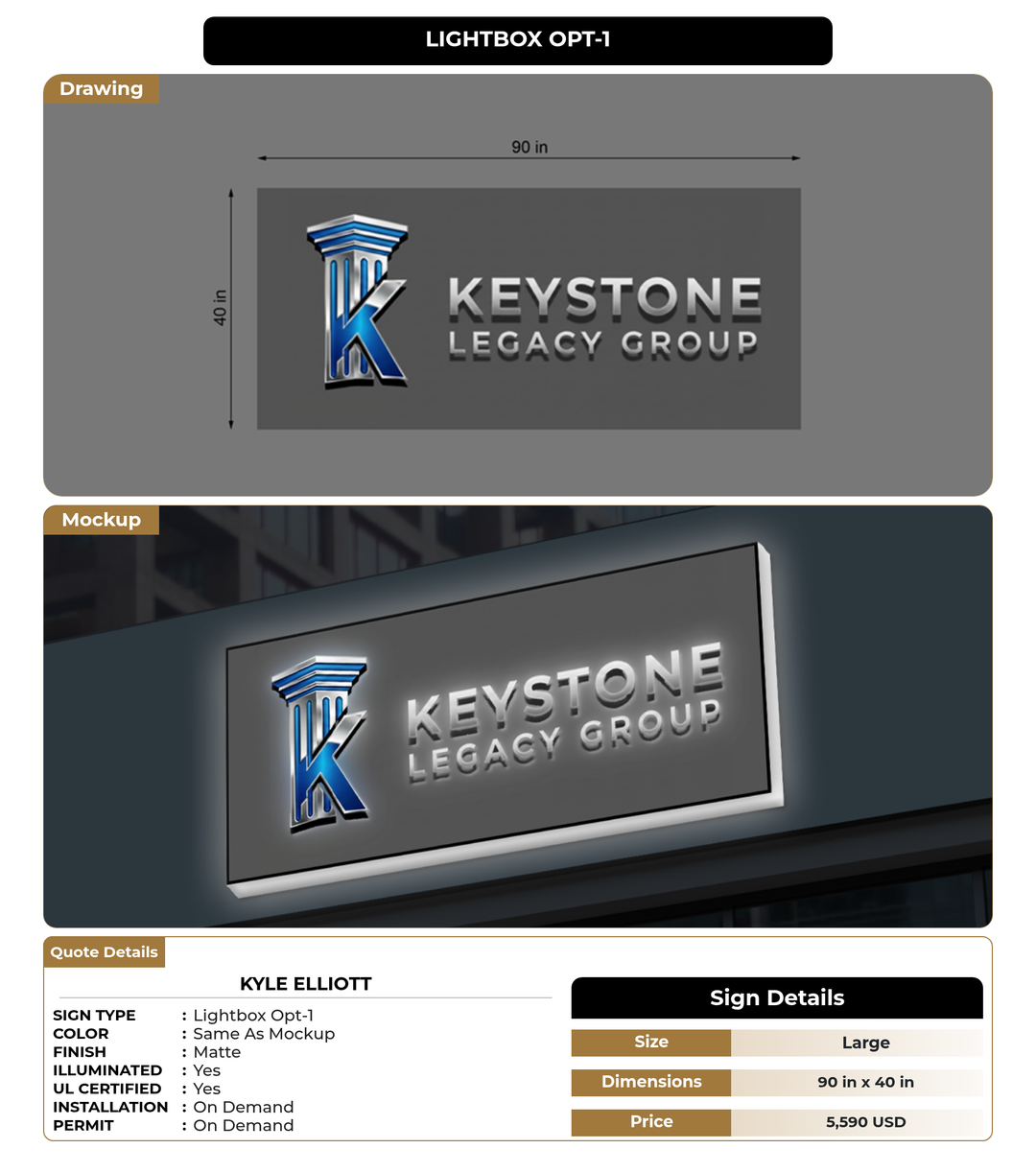 CUSTOM MOCKUP SIGN FOR Kyle Elliott
