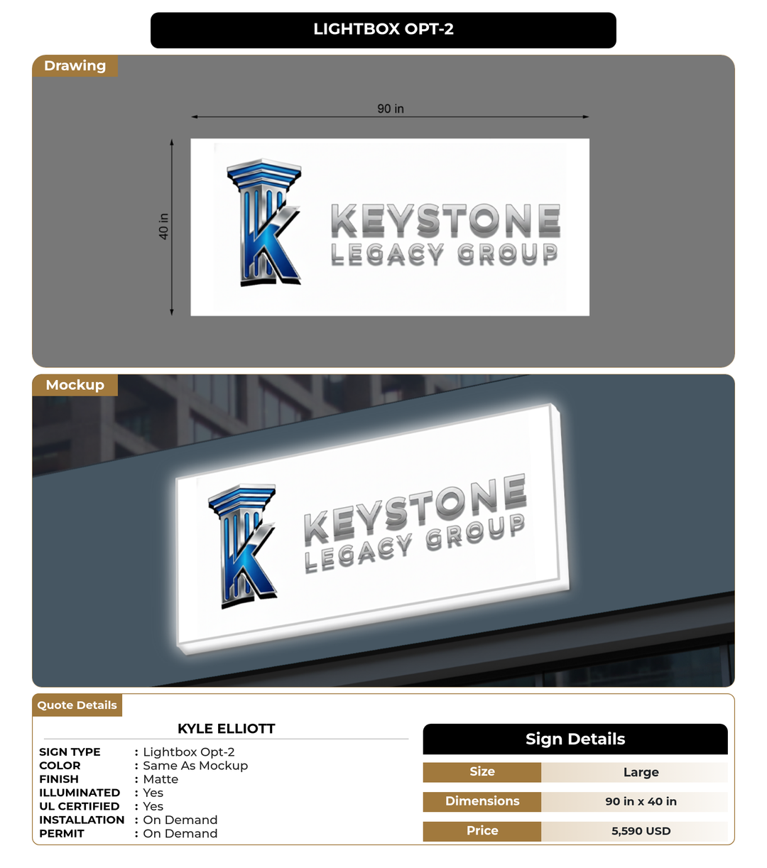 CUSTOM MOCKUP SIGN FOR Kyle Elliott