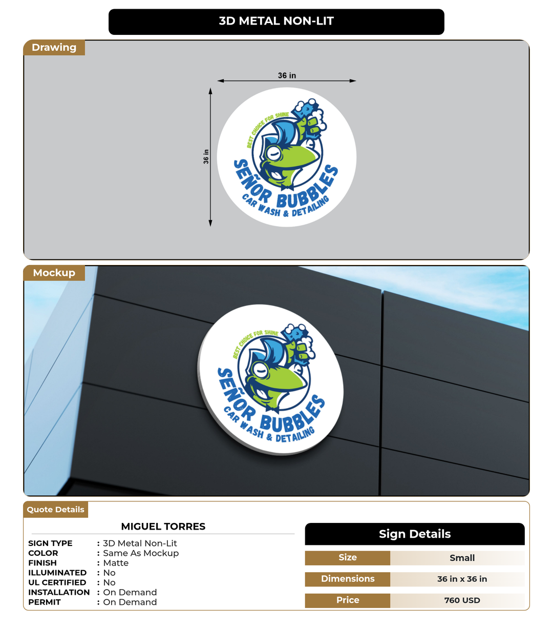 CUSTOM MOCKUP SIGN FOR Miguel Torres
