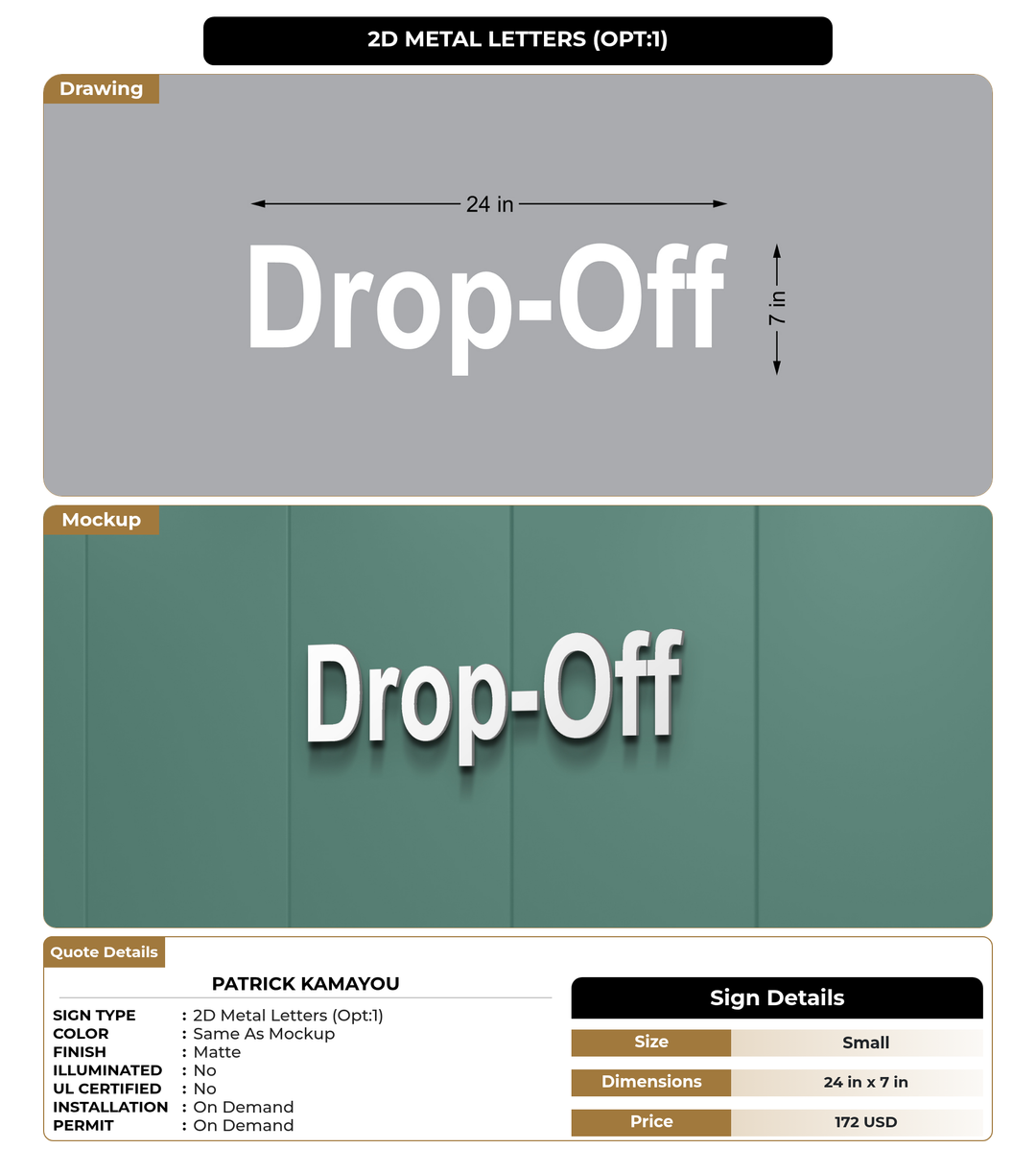 CUSTOM MOCKUP SIGN FOR Patrick Kamayou