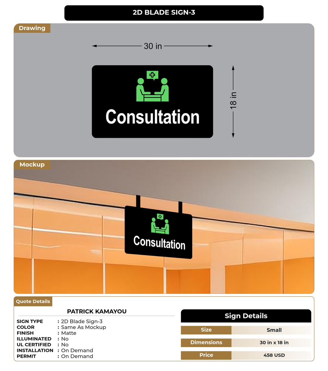 CUSTOM MOCKUP SIGN FOR Patrick Kamayou