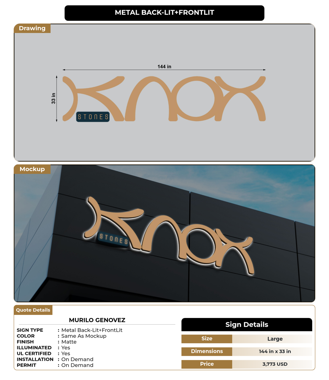 CUSTOM MOCKUP SIGN FOR Murilo Genovez