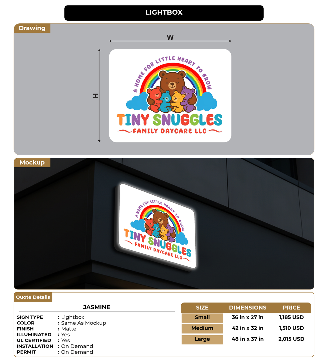 CUSTOM MOCKUP SIGN FOR Jasmine