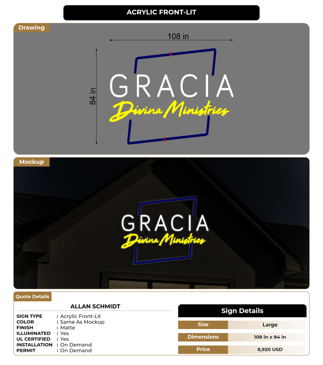 CUSTOM MOCKUP SIGN FOR Allan Schmidt