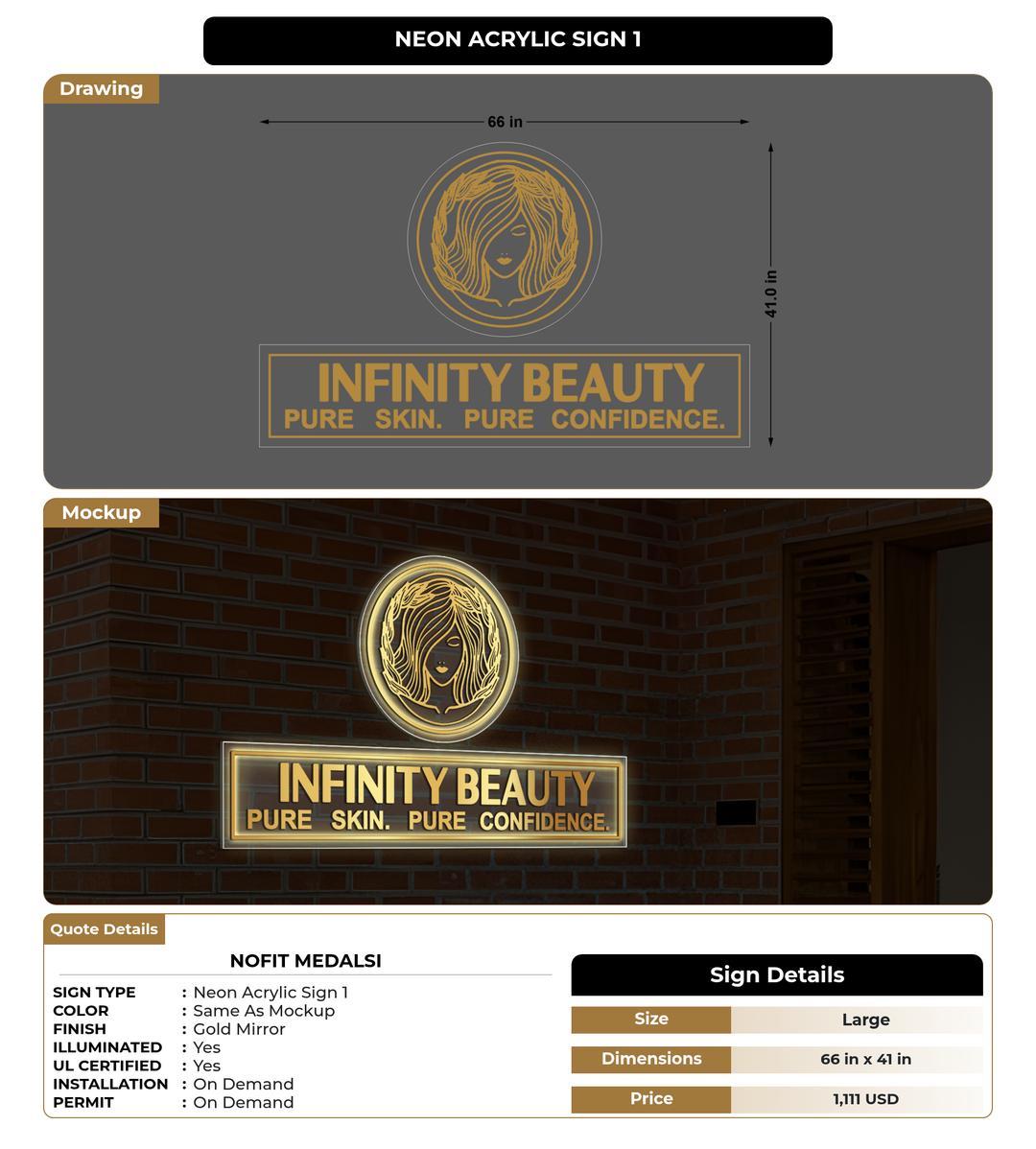 CUSTOM MOCKUP SIGN FOR ‪nofit medalsi‬‏