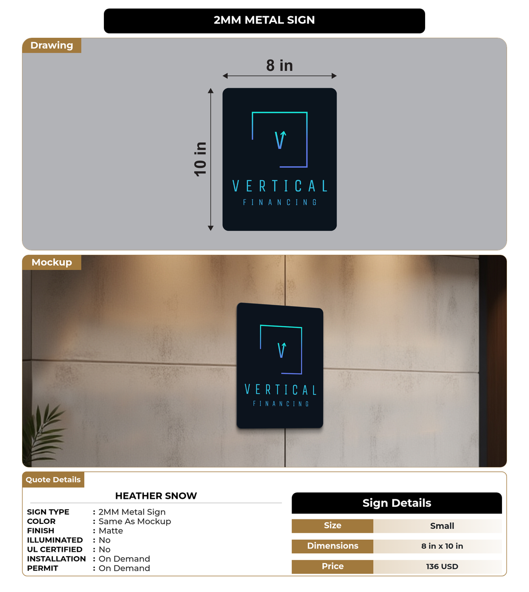 CUSTOM MOCKUP SIGN FOR Heather Snow