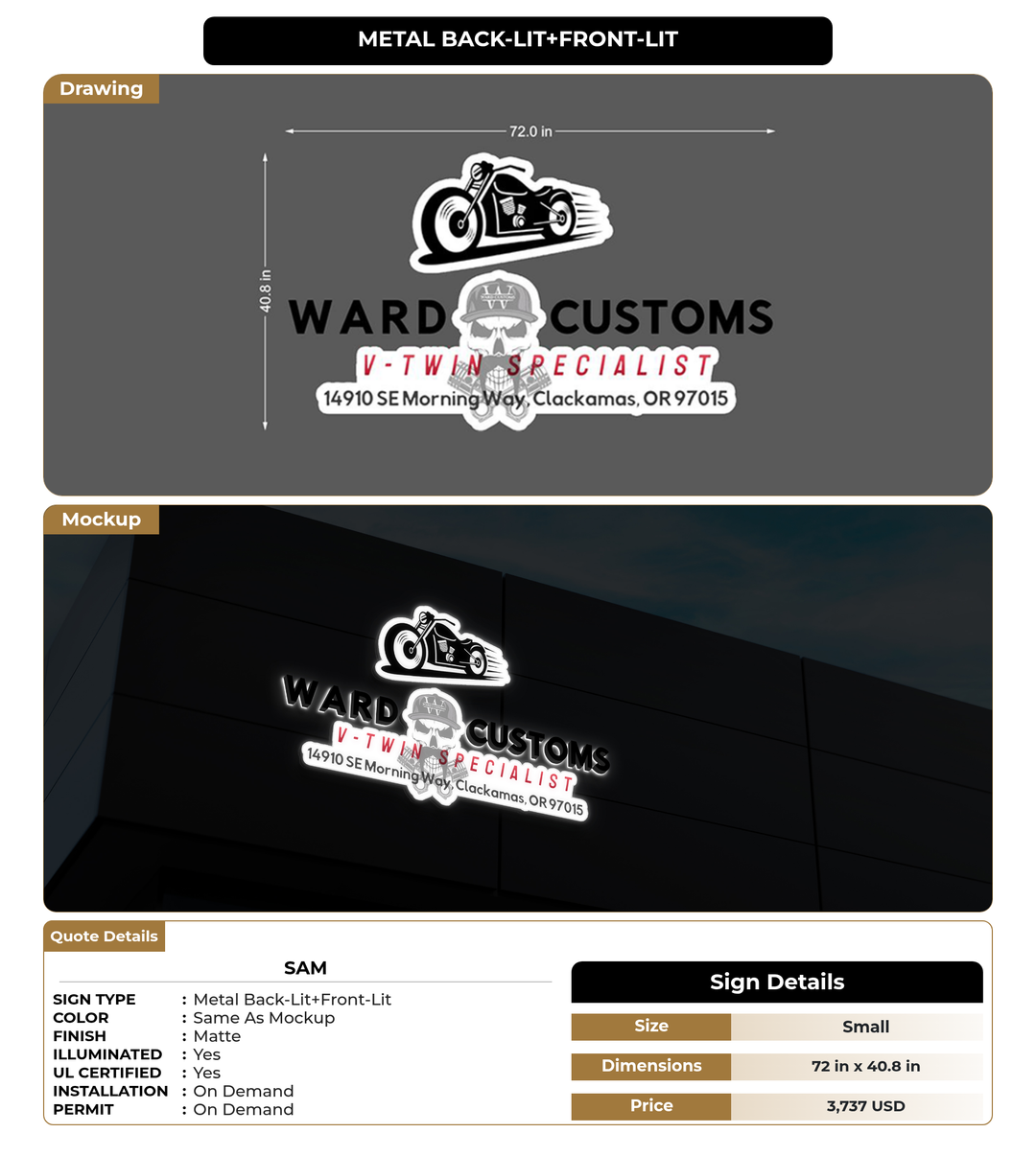 CUSTOM MOCKUP SIGN FOR Sam