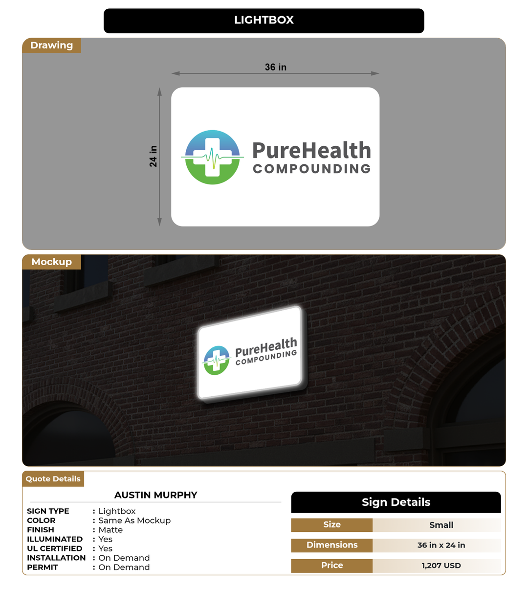 CUSTOM MOCKUP SIGN FOR Austin Murphy