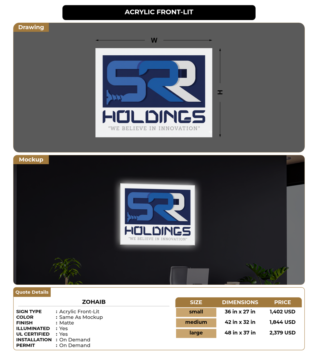 CUSTOM MOCKUP SIGN FOR Zohaib