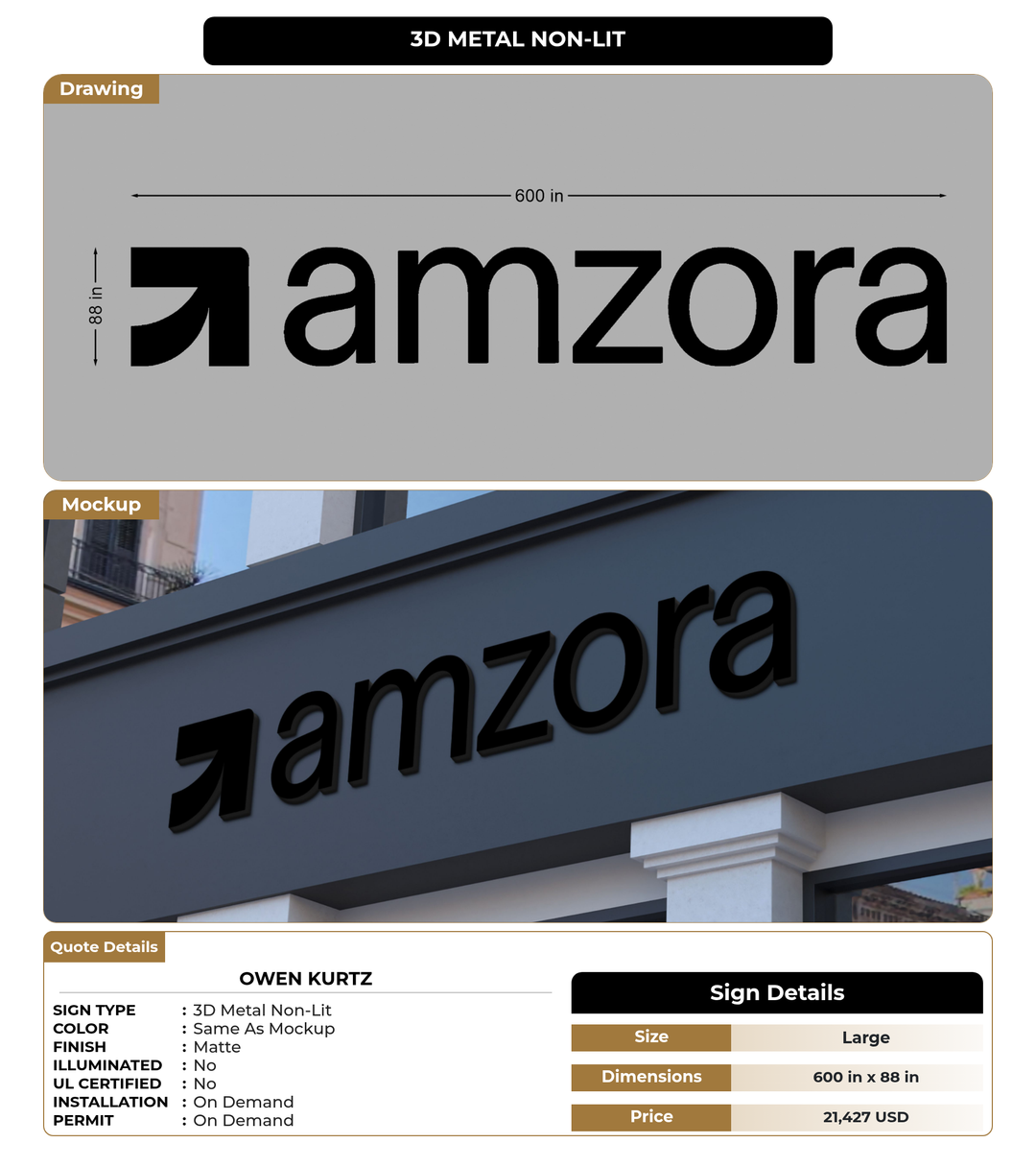 CUSTOM MOCKUP SIGN FOR Owen Kurtz