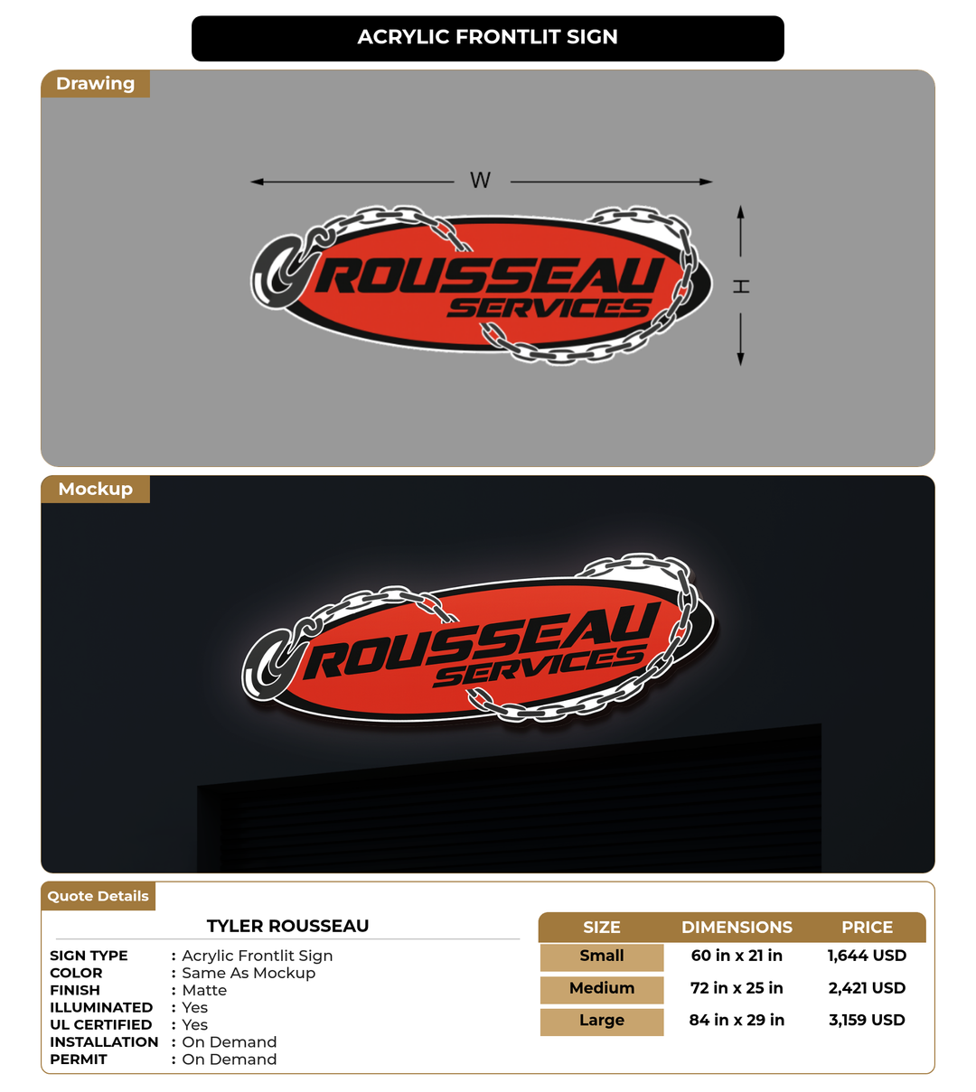 CUSTOM MOCKUP SIGN FOR Tyler Rousseau
