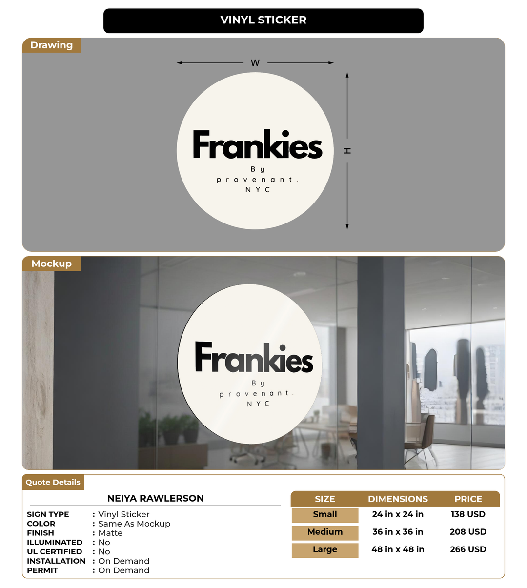 CUSTOM MOCKUP SIGN FOR Neiya Rawlerson