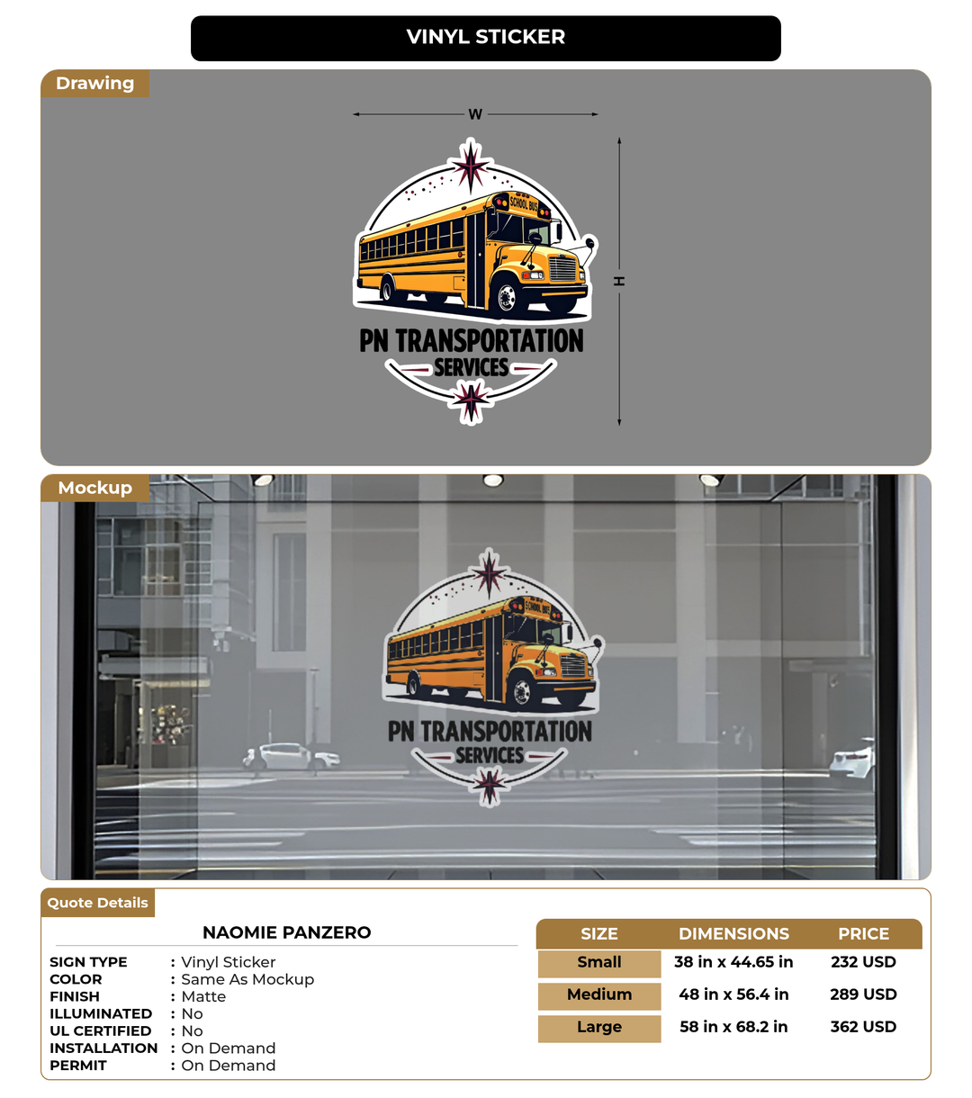 CUSTOM MOCKUP SIGN FOR Naomie Panzero