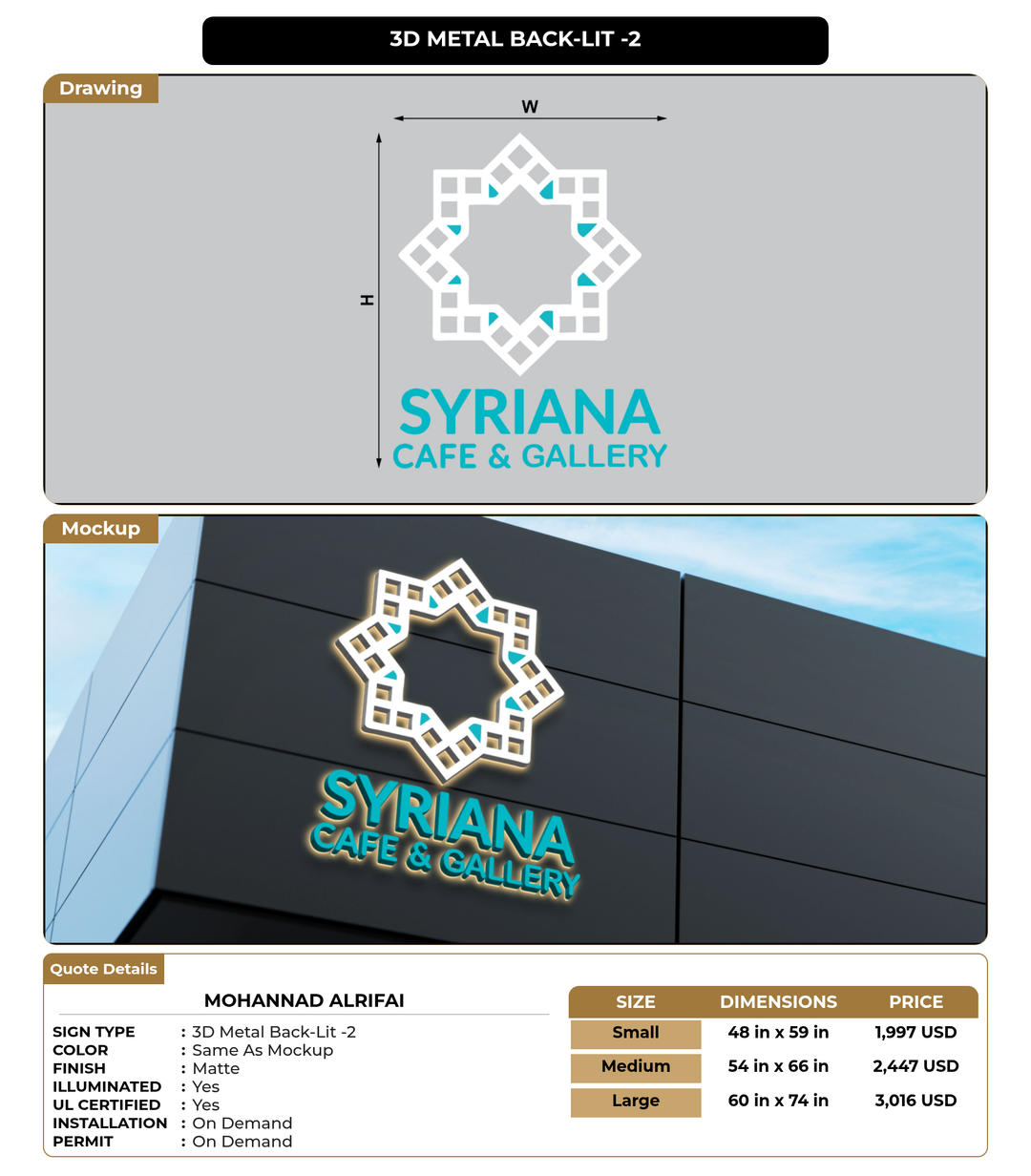 CUSTOM MOCKUP SIGN FOR Mohannad Alrifai