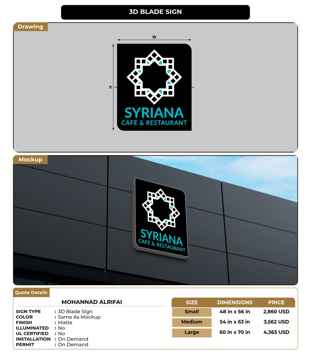 CUSTOM MOCKUP SIGN FOR Mohannad Alrifai