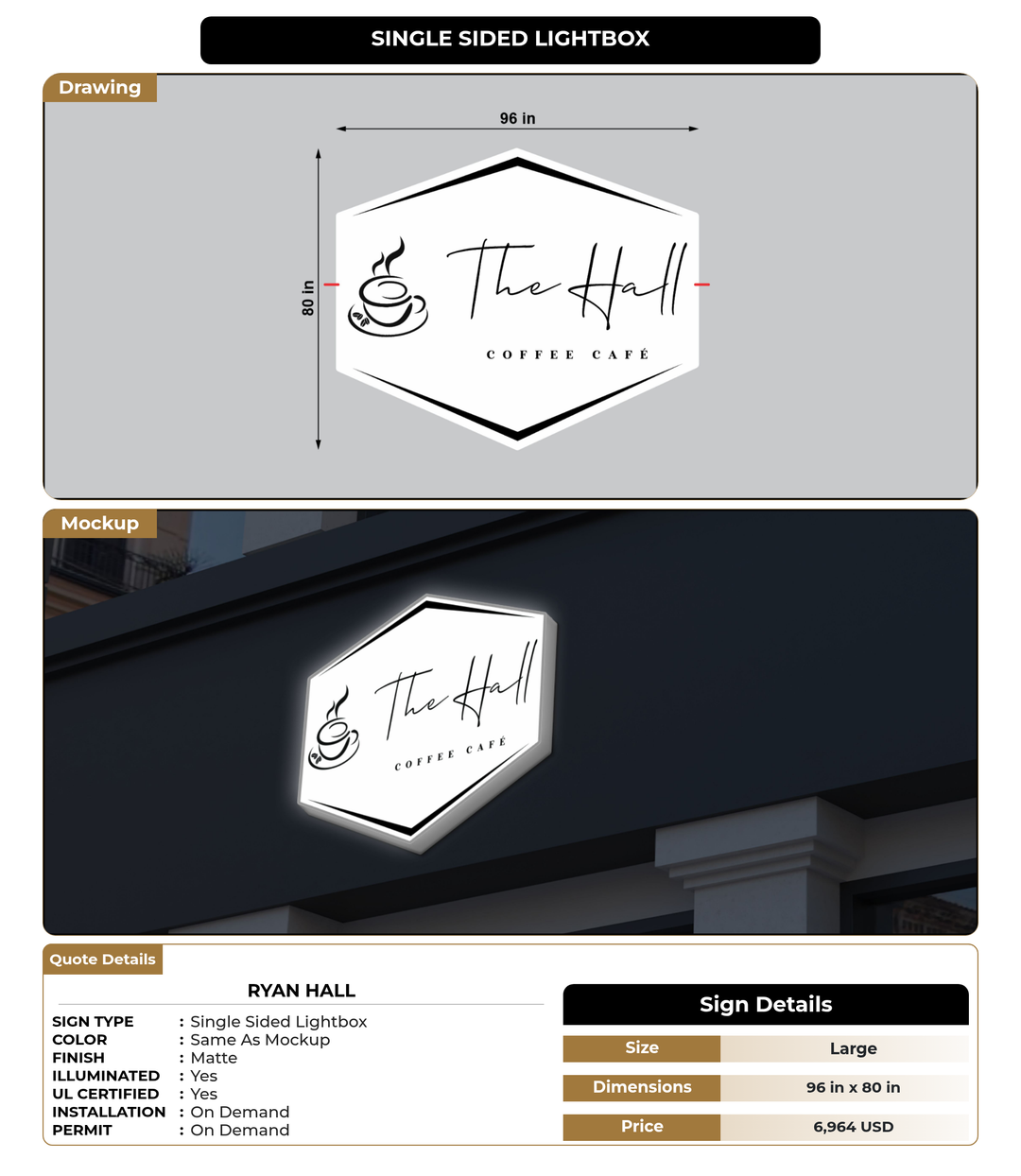 CUSTOM MOCKUP SIGN FOR Ryan Hall