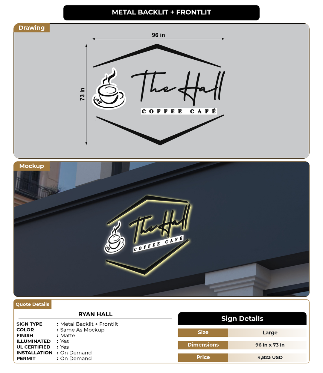 CUSTOM MOCKUP SIGN FOR Ryan Hall