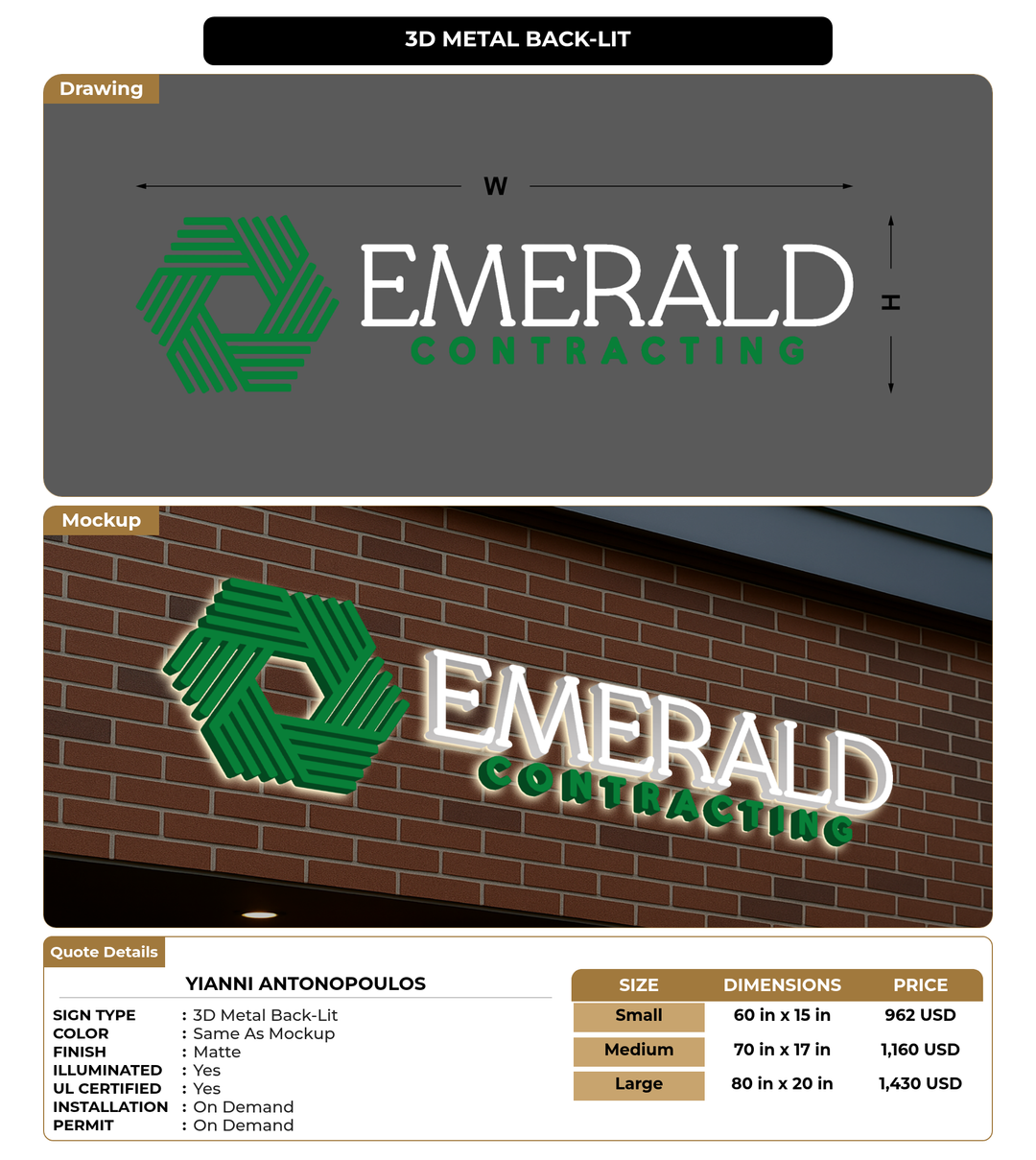 CUSTOM MOCKUP SIGN FOR Yianni Antonopoulos