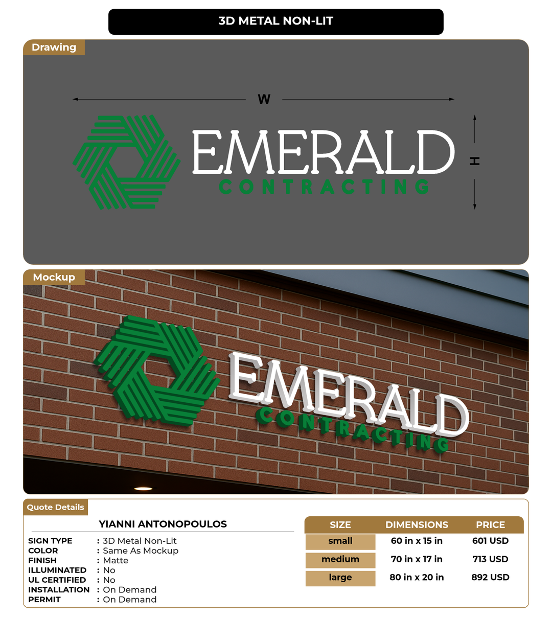 CUSTOM MOCKUP SIGN FOR Yianni Antonopoulos