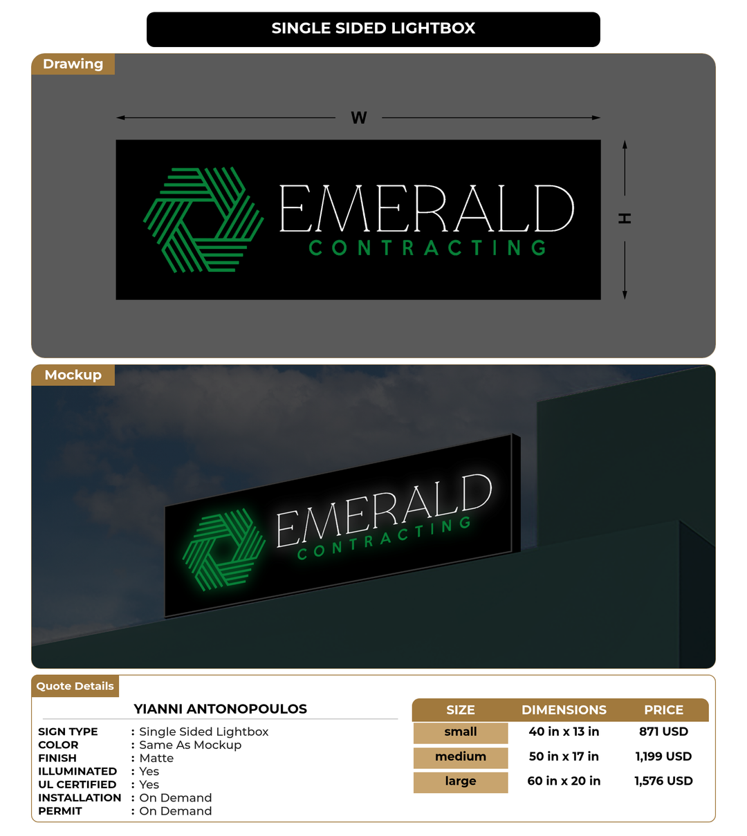 CUSTOM MOCKUP SIGN FOR Yianni Antonopoulos